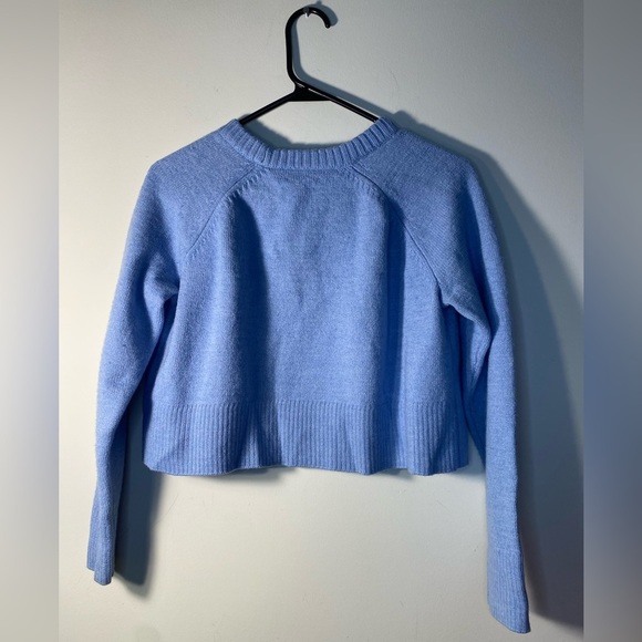 TALULAH||Baby Blue Wool Cropped Sweater, Like New Size Medium - Picture 3 of 7